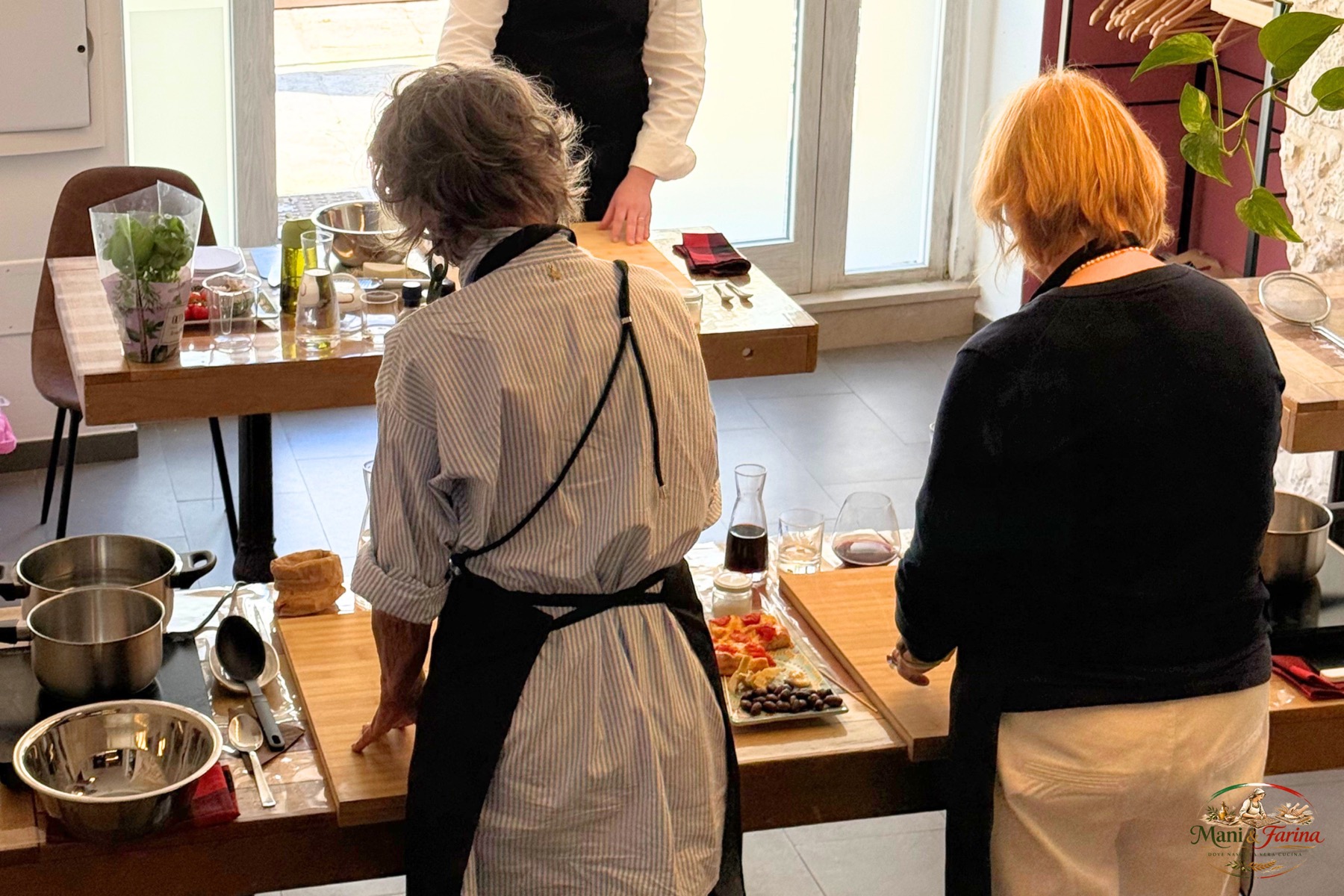 Chef Mani & Farina nel locale